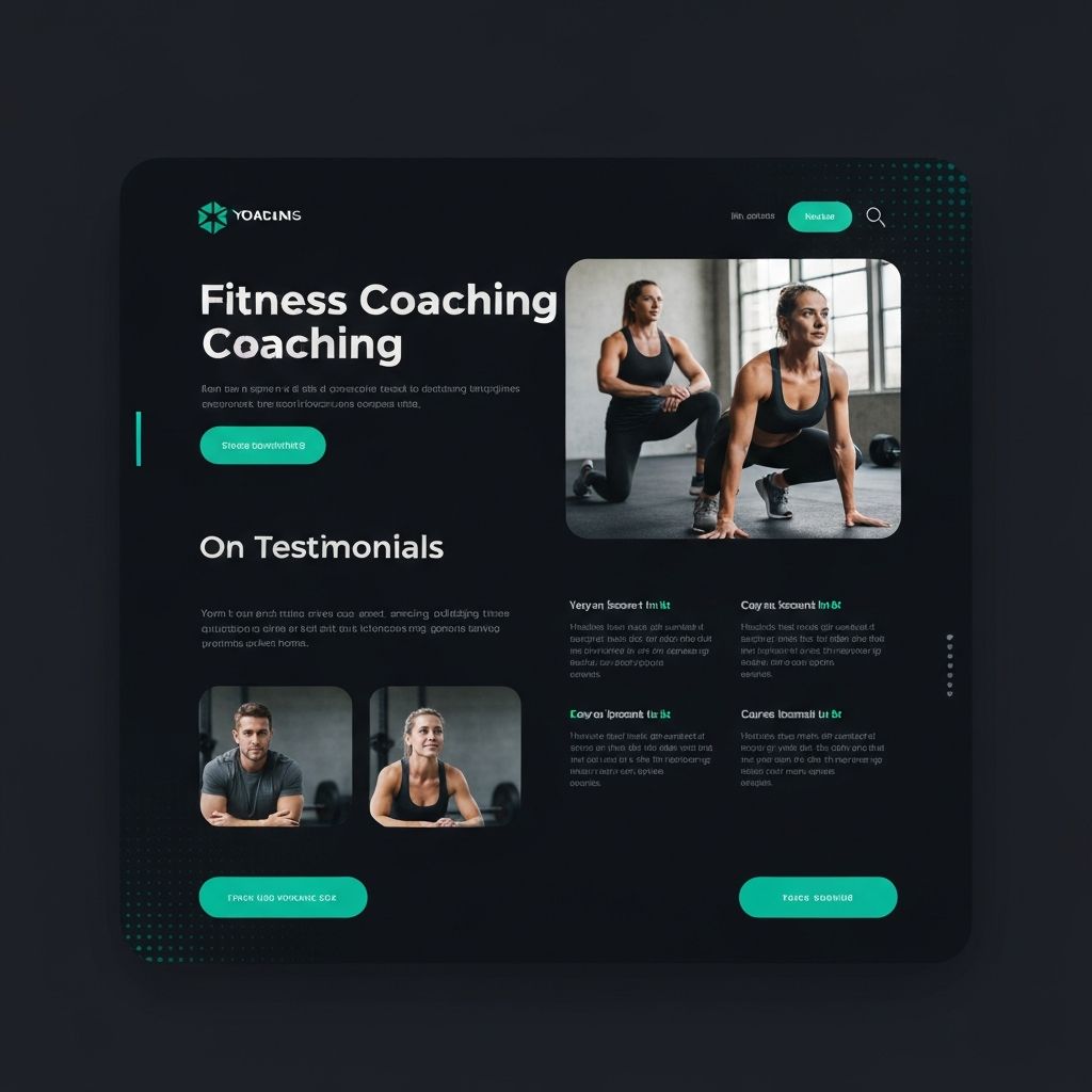 Capture d'écran du site FitCoach Pro